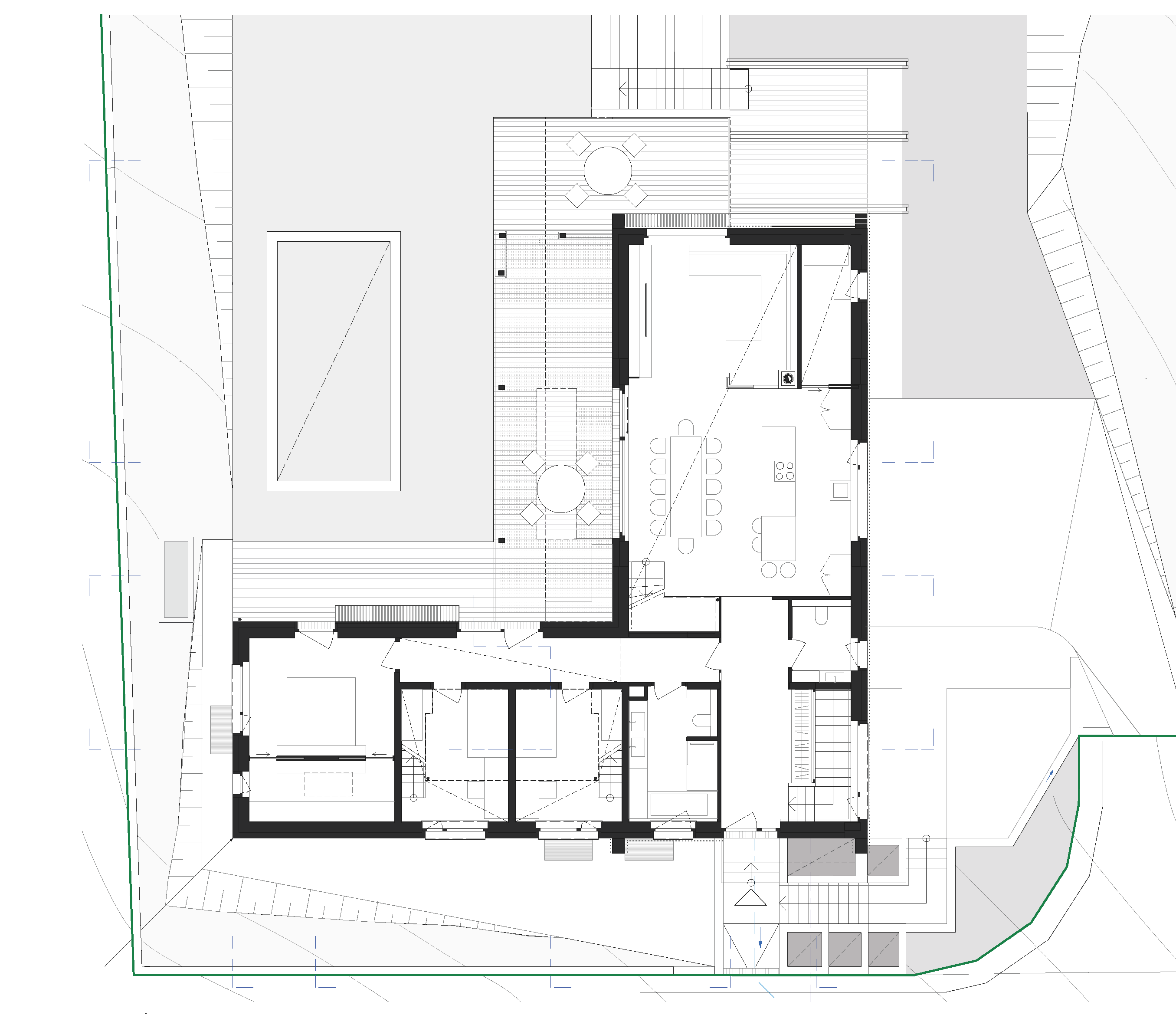 Neubau Haus RLS, Pöllau, Grundriss EG